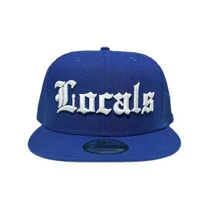 808ALLDAY Blue Locals New Era 9Fifty Trucker Snapback