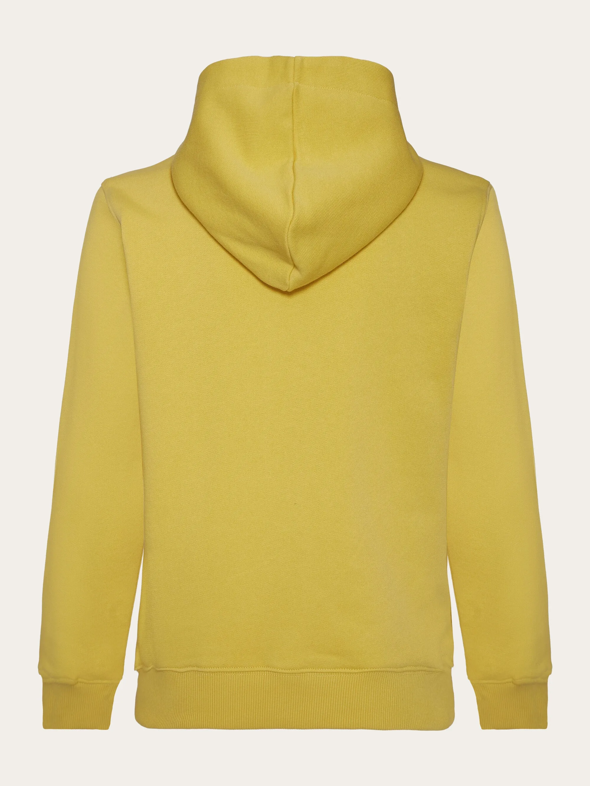 Badge zip hood sweat - Misted Yellow