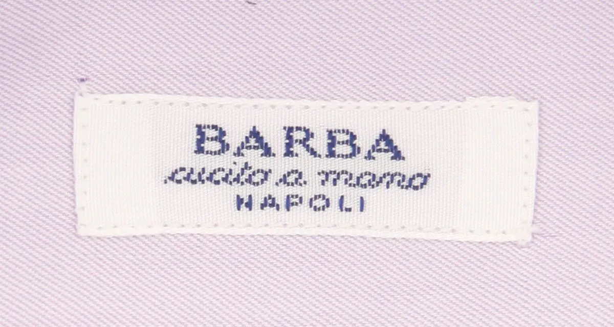 Barba Napoli Lavender Purple Shirt - Slim