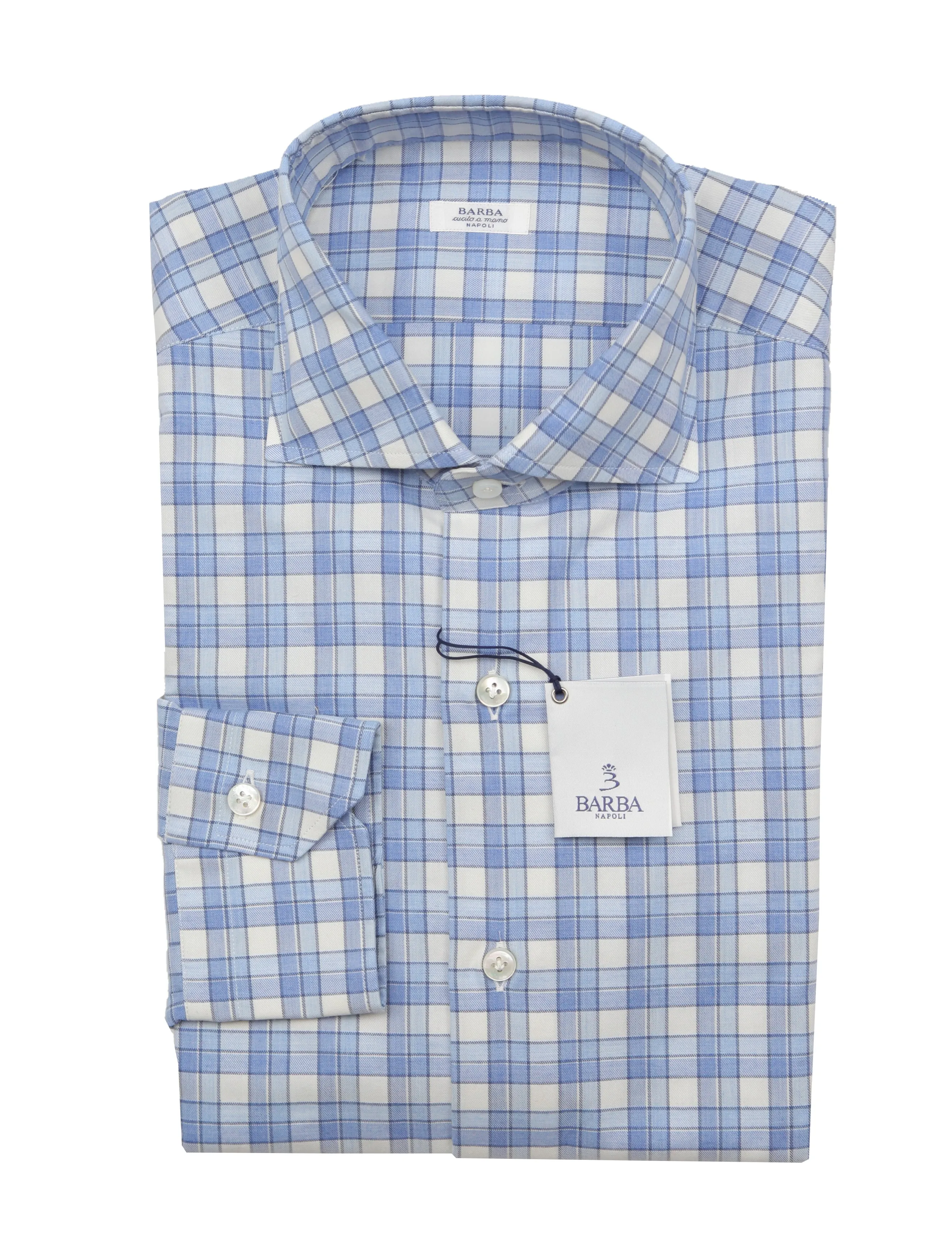 Barba Napoli Light Blue Shirt - Slim