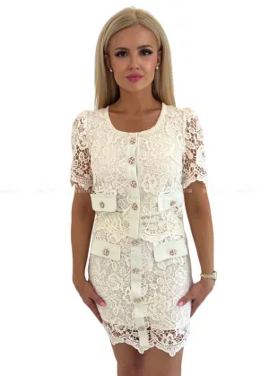 Belinda White Lace Two Piece