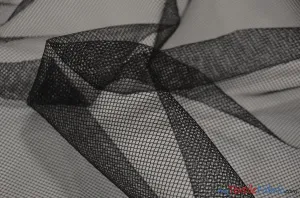 Black and White Italian Hard Net Crinoline Fabric | Petticoat Fabric | 54" Wide | Very Hard Stiff Netting Fabric is used to give Volume to Dresses |