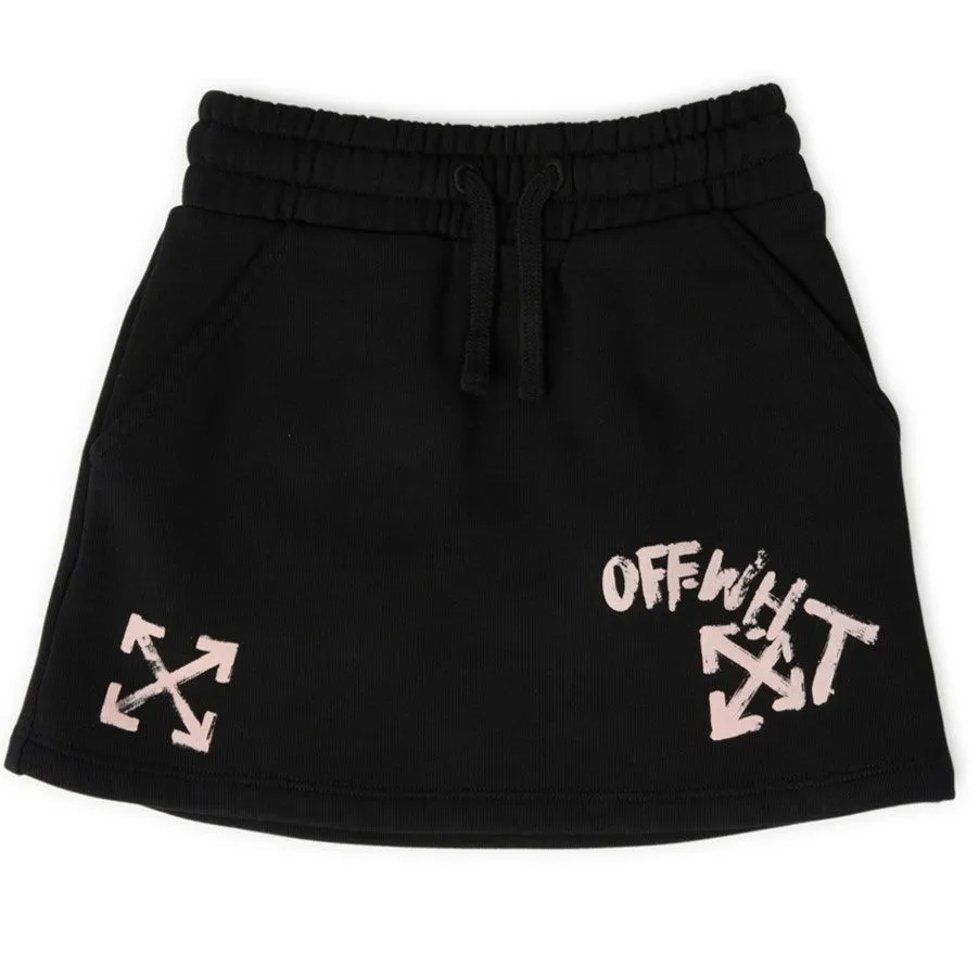 Black Logo Skirt