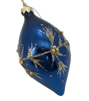 Blue Gold Leaf Long Drop