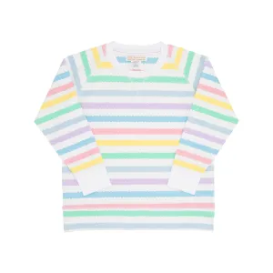 Cassidy Comfy Crewneck - Wellington Wiggle Stripe