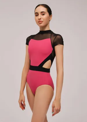 DA4041MP RIHANNA, Cap sleeve leotard Art Deco