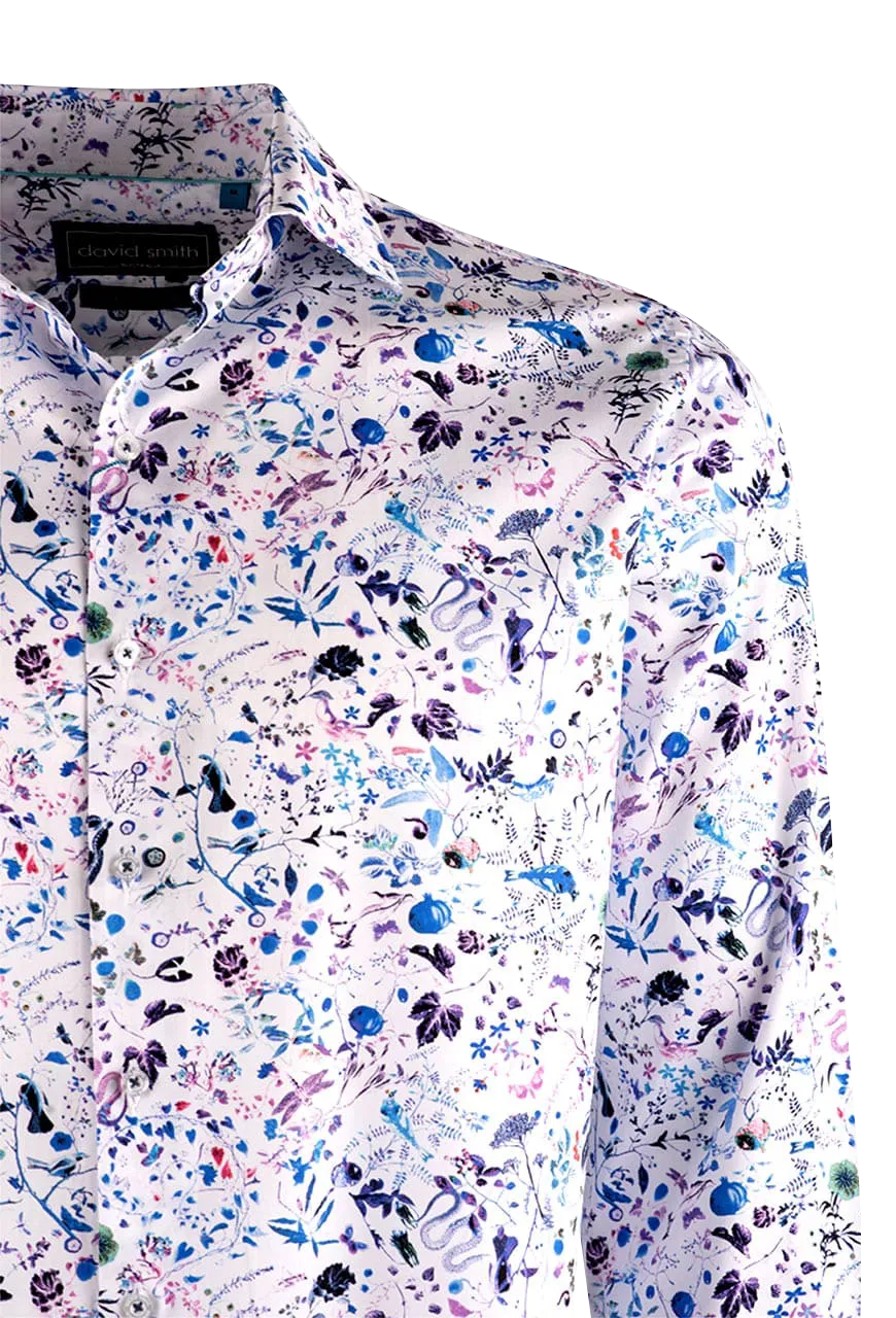 David Smith Australia White Breeze Button-Front Shirt