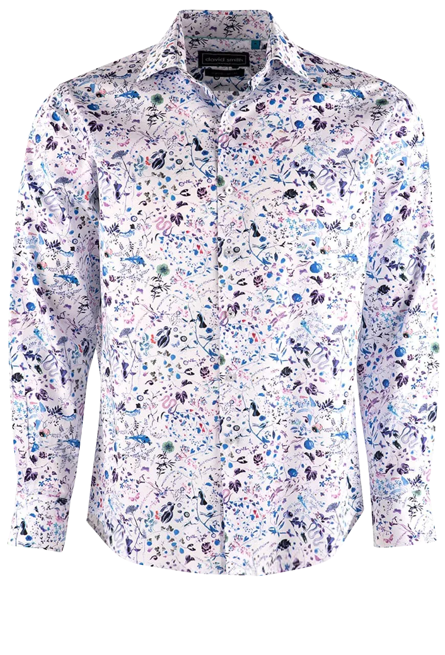 David Smith Australia White Breeze Button-Front Shirt