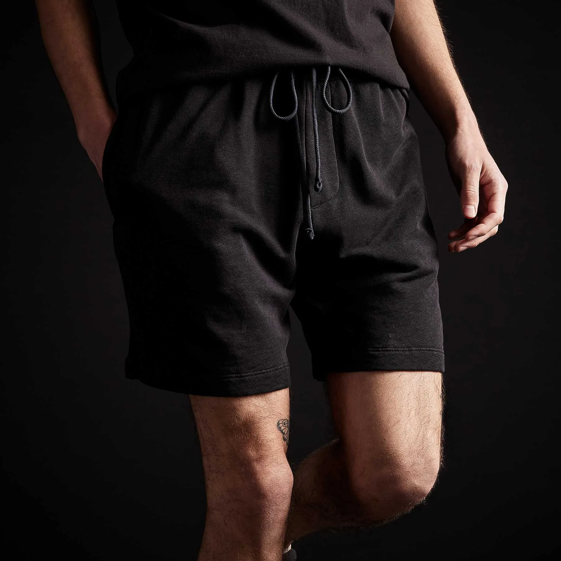 French Terry Sweat Short - Black