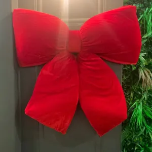 Red Velvet Bow (Large)