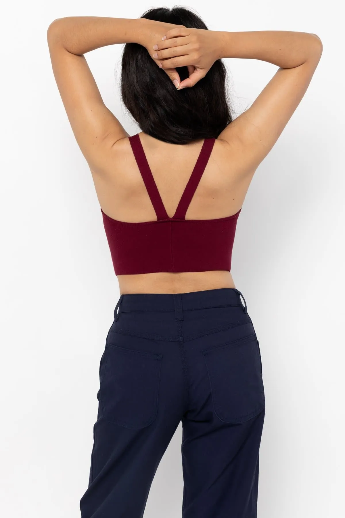 RFK53 - V Strap Knit Top