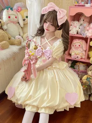 Sweet Lolita Dress Chiffon Short Sleeves Sweet Lolita Dress