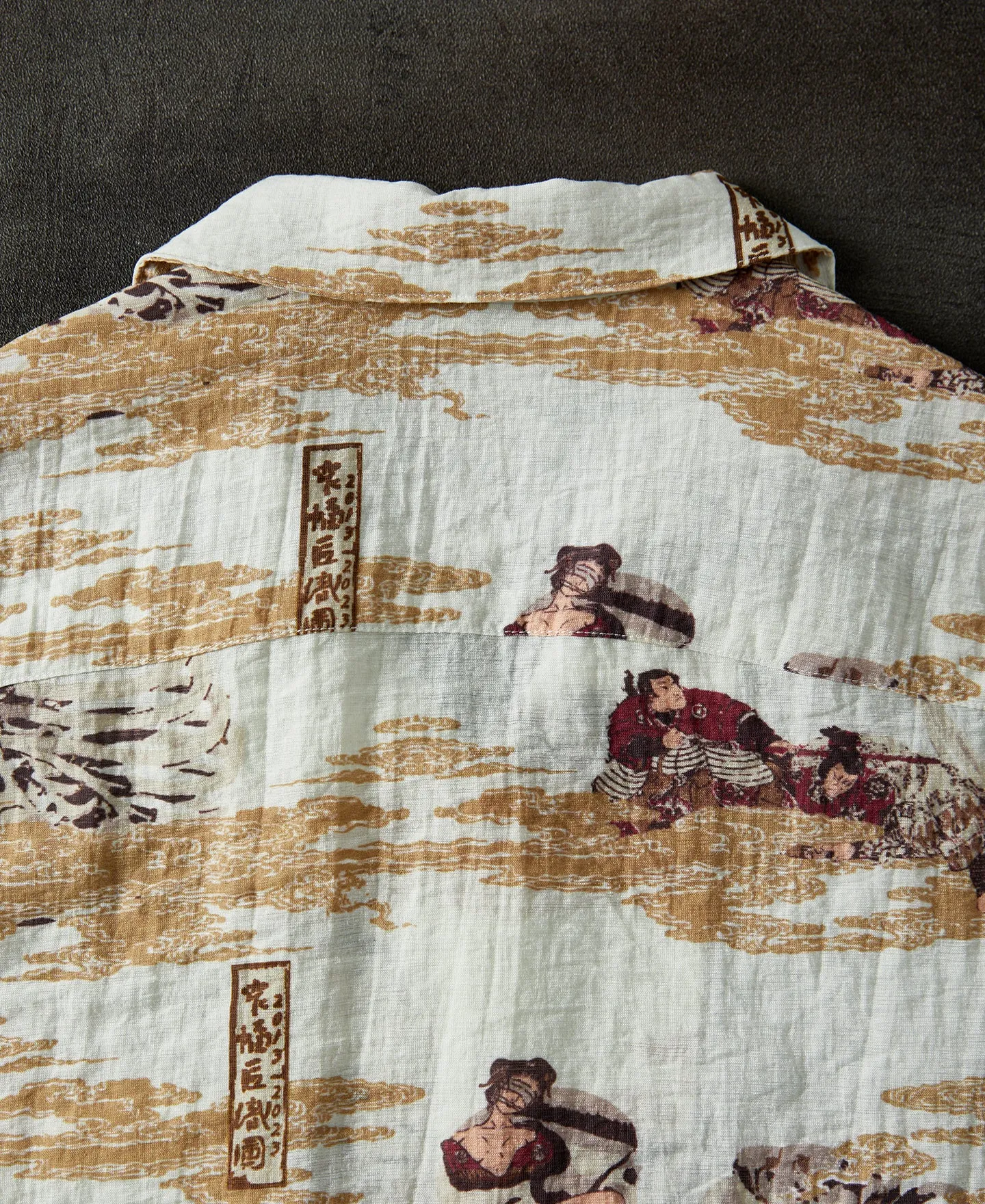 Ukiyo-e Bukotsu Pattern Aloha Shirt