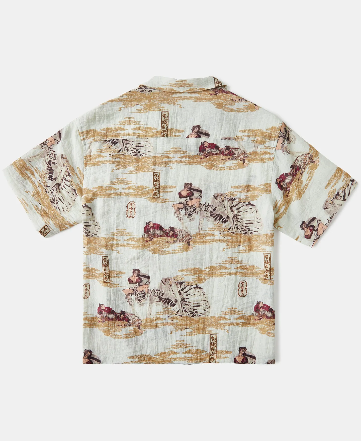 Ukiyo-e Bukotsu Pattern Aloha Shirt