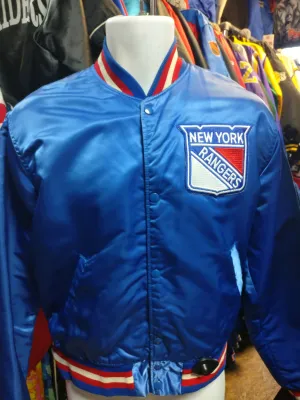 Vintage 80s NEW YORK RANGERS NHL Starter Nylon Jacket M